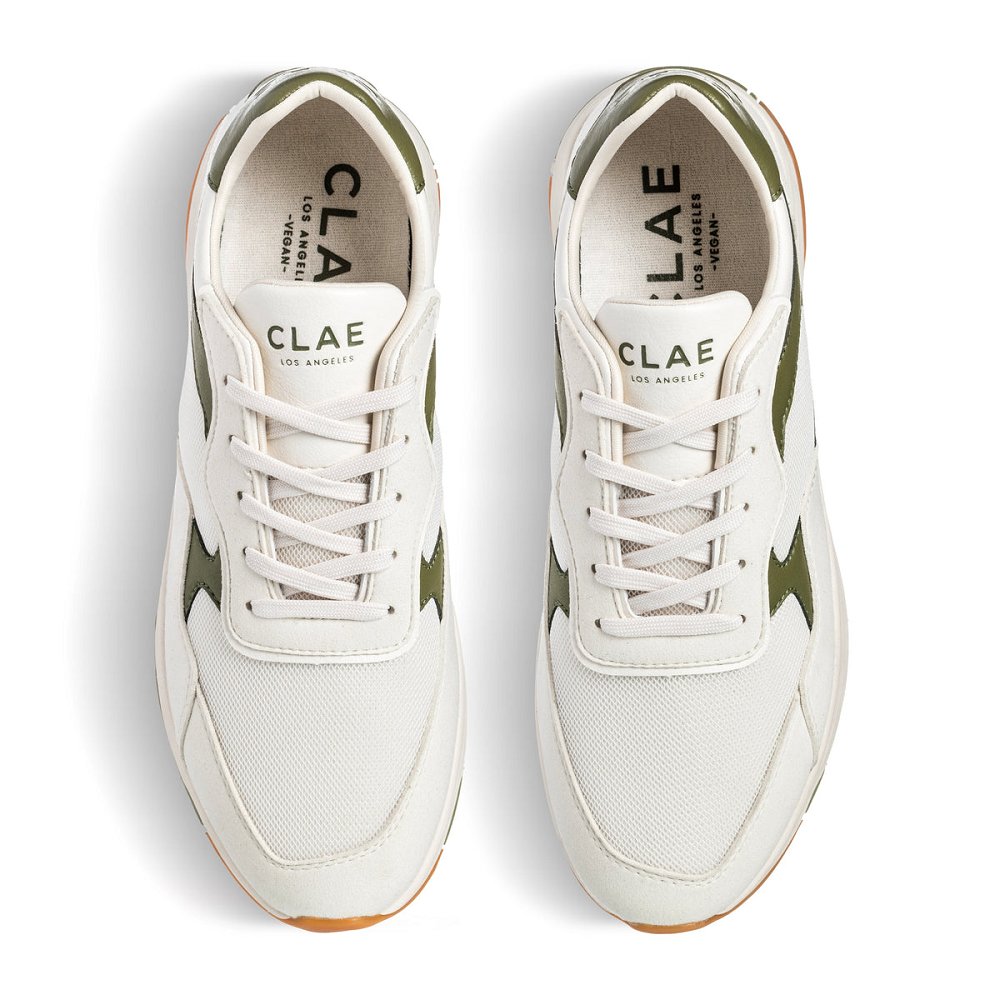 CLAE MOJAVE Sneakers Womens USA682-Z30 In Off White Olive Vegan